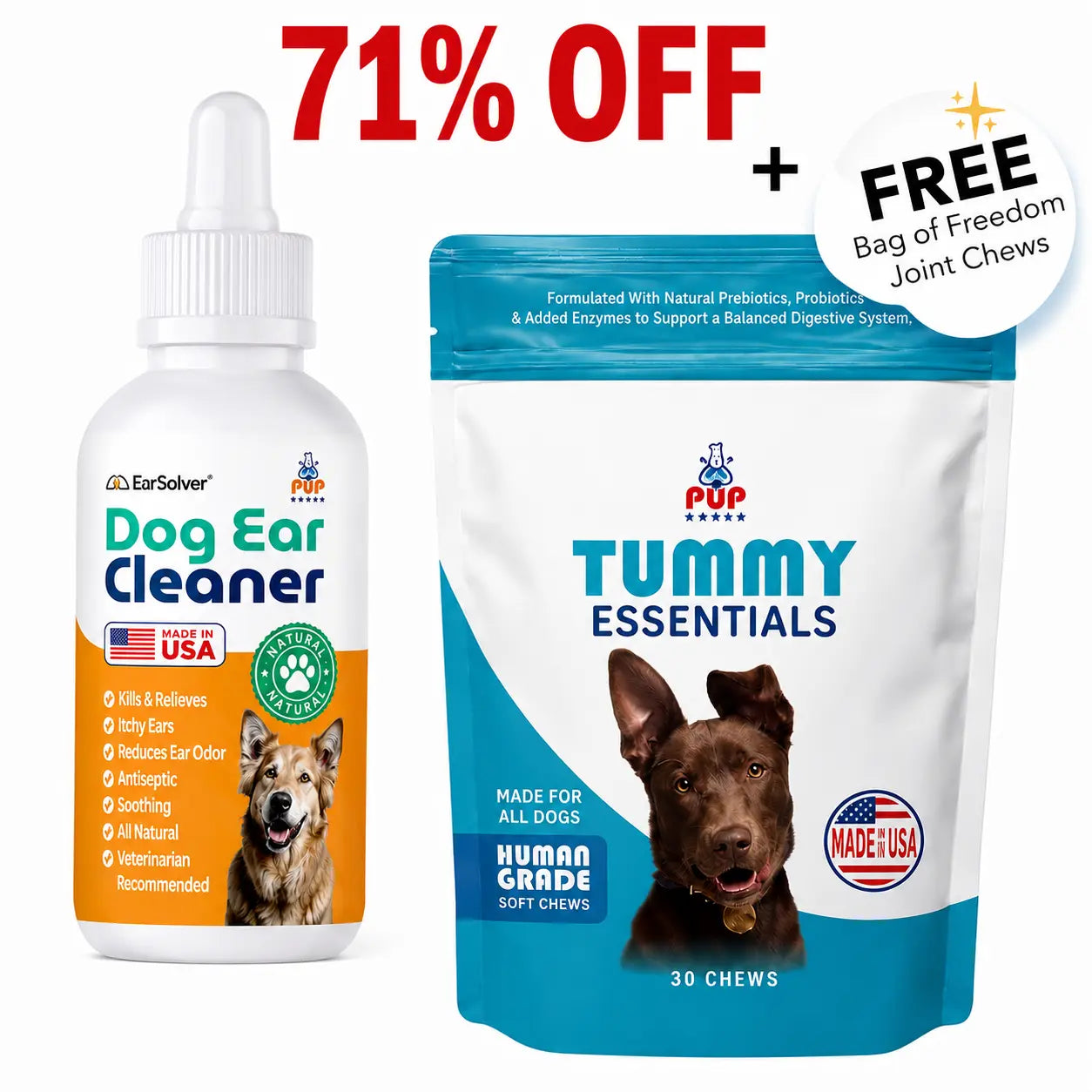 K9 Earclear Natural Ear Drops for Dogs - Soothes Irritation & Itching - Made in USA - Pet Grooming Supplement - 1Oz Dropper Bottle