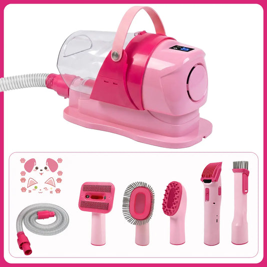 Anlecity 6-In-1 Pet Grooming Vacuum Kit for Dogs Cats, 3L Large Cup, 3 Suction Modes, Low Noise Dog Hair Vacuum Trimmer with 3-15Mm Guide Combs, 99% Hair Captured All-In-One Home Pet Groomer Remover #Petgrooming #Tiktokmademebuyit